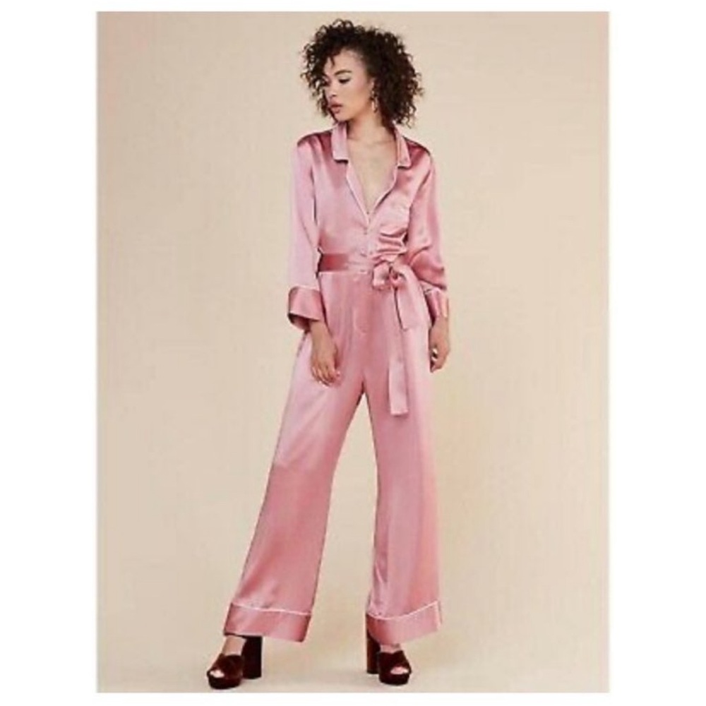 Reformation Ainsley satin jumpsuit